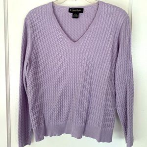 Brooks Brothers silk cashmere long sleeve sweater